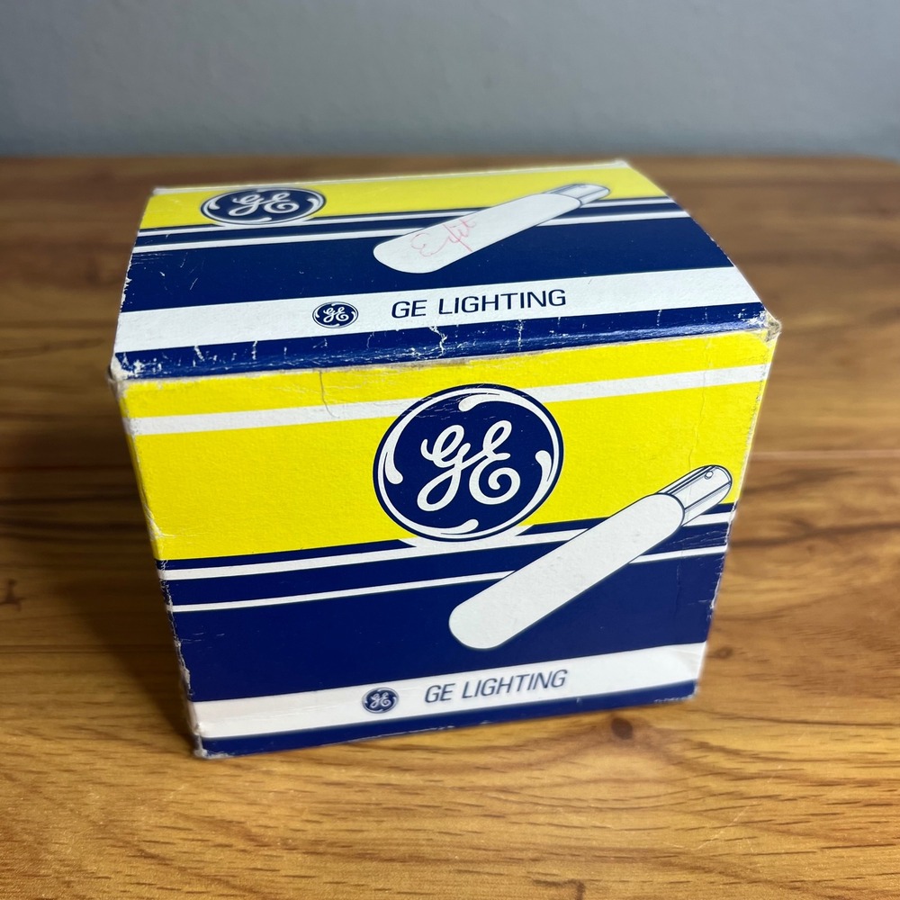 Vintage GE‎ Lighting 15T6 Bulbs Small Tubular 15W Candelabra Base 12pk NEW